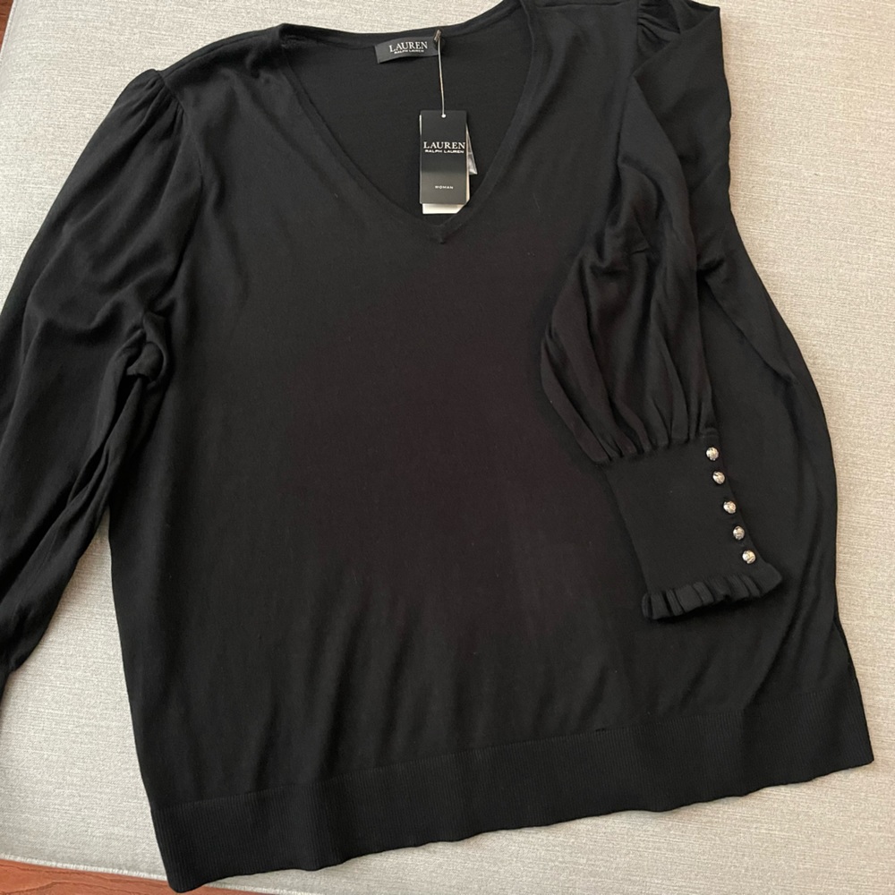 Ralph Lauren Ruffle Cuff Sweater
